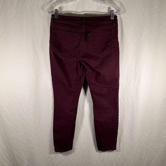 Gap Jeans Women's 4 Purple Favorite Jegging Denim Cotton Blend Button Zip - Picture 6 of 8